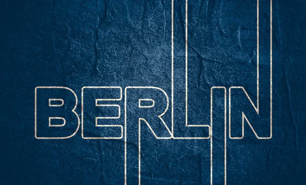 Berlin city name. — Stock Photo, Image