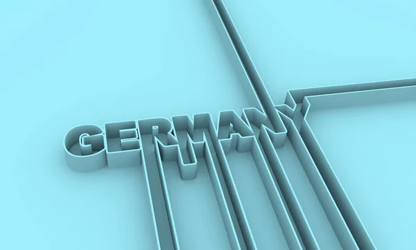 Germany country name. — Stock Photo, Image