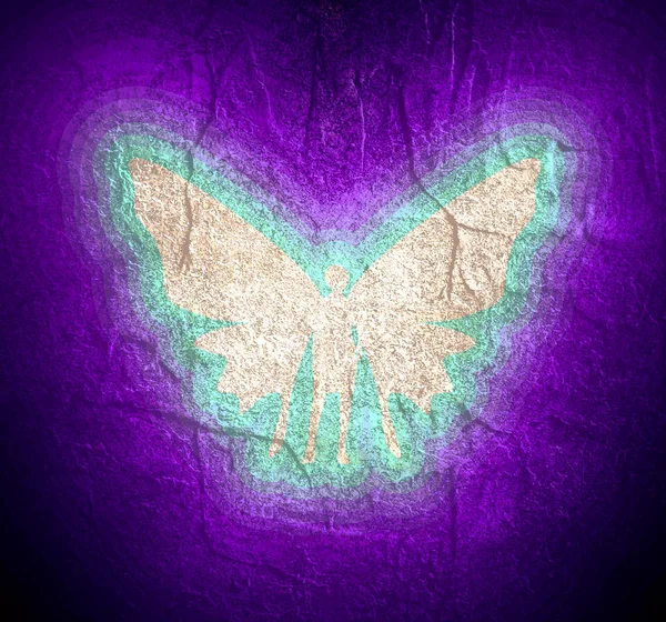 Ілюстрація жінки метелика — стокове фото