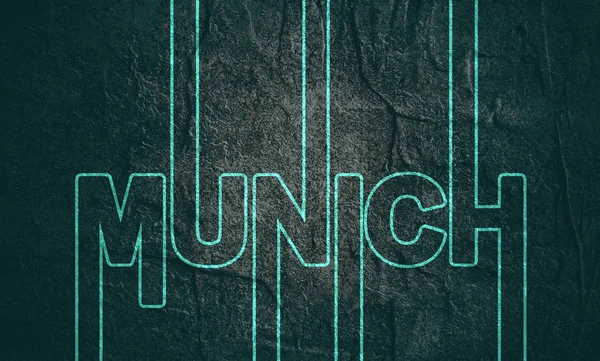 Naam van de stad München. — Stockfoto