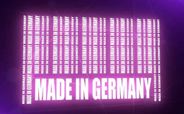 Vyrobeno v Německu textu — Stock fotografie