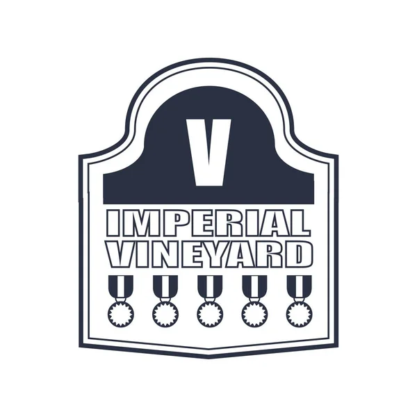 Víno znak design — Stockový vektor