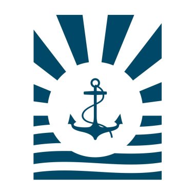 Sunucu simgesi ile güneş ışınları arkaplanı