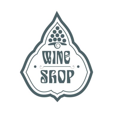 şarap amblem tasarımı