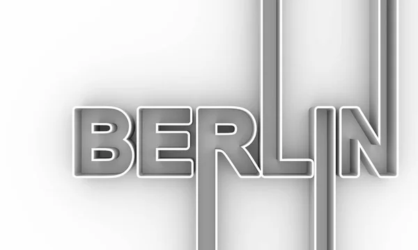 Nombre de ciudad de Berlín . — Foto de Stock