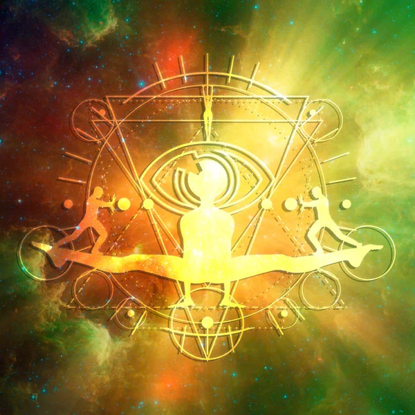 Simboli mistici esoterici — Foto Stock