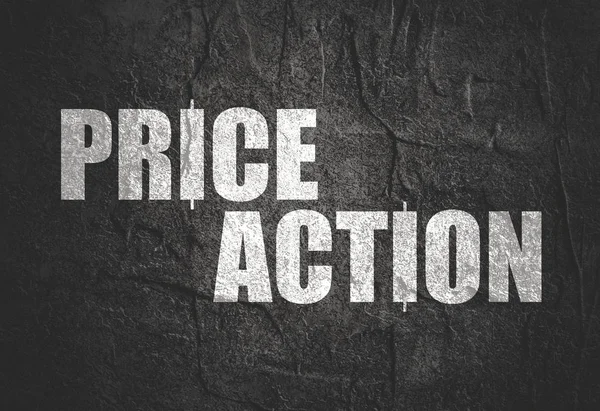 Price action text — Stock Photo, Image