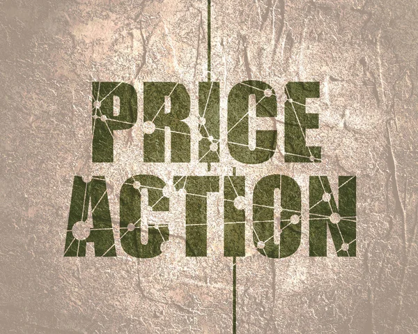 Price action text — Stock Photo, Image