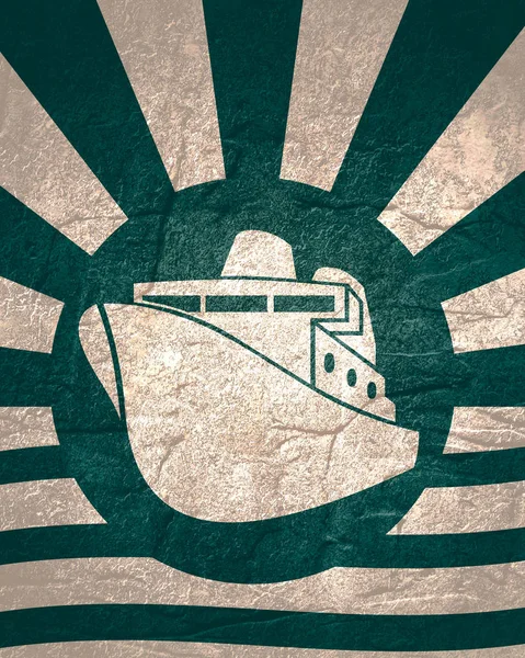 Icono del barco ferry — Foto de Stock
