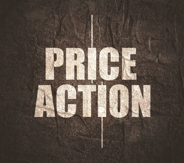 Price action text — Stock Photo, Image