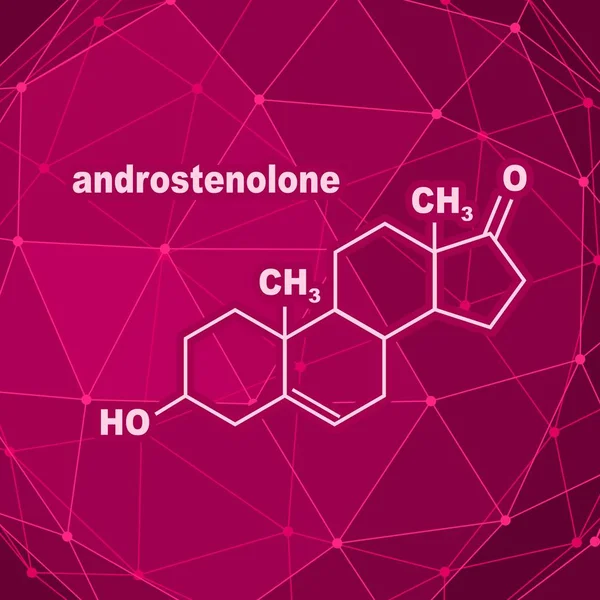Wzór hormon androstenolon. — Wektor stockowy