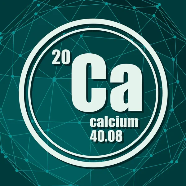 Calciumchemisches Element. — Stockvektor