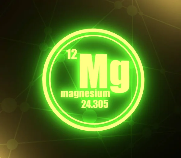Magnesiumchemisches Element. — Stockfoto