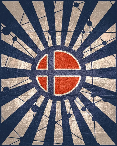 Conceito de bandeira da Noruega — Fotografia de Stock