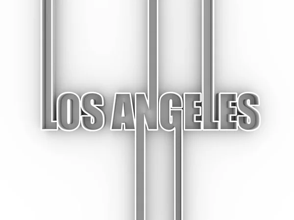 Nombre de la ciudad de Los Angeles . — Foto de Stock