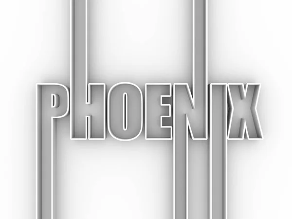 Phoenix város neve. — Stock Fotó