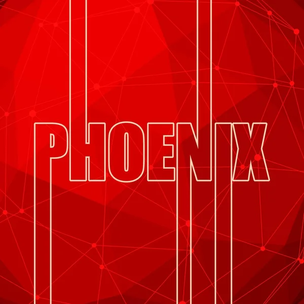 Phoenix şehir adı. — Stok Vektör