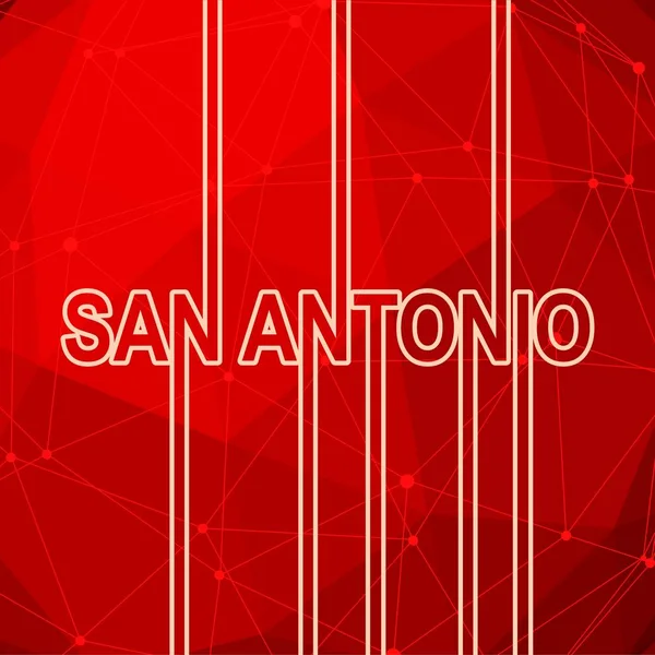 Nombre de ciudad de San Antonio . — Vector de stock