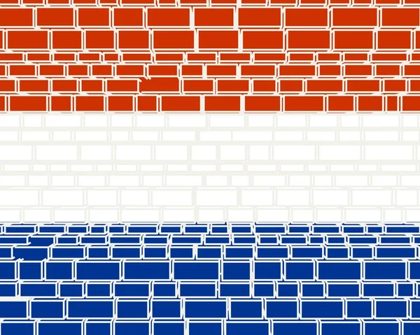 Konsep bendera Belanda - Stok Vektor