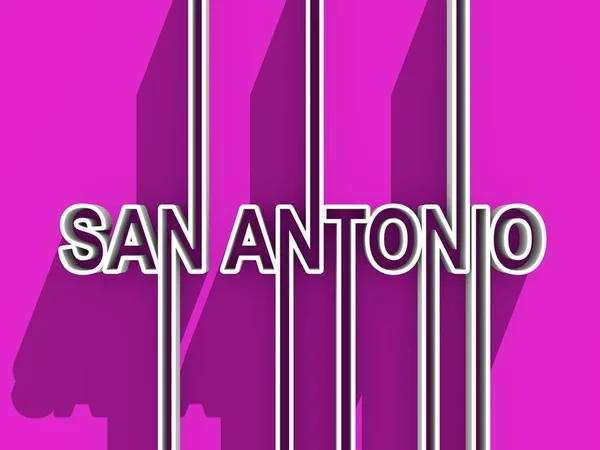 Název města San Antonio. — Stock fotografie
