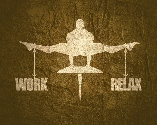 Trabajar y relajarse equilibrio . — Foto de Stock