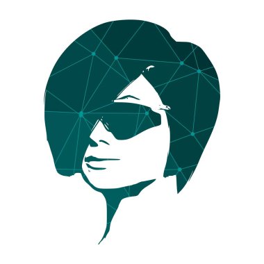 Güzel bayan portresi.