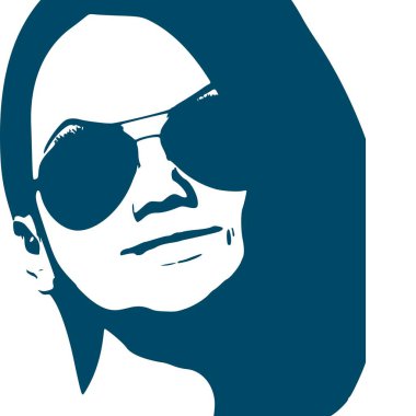 Güzel bayan portresi.