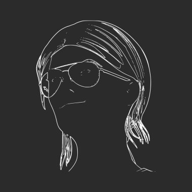 Güzel bayan portresi.