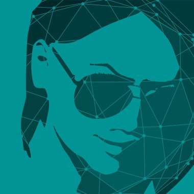 Güzel bayan portresi.