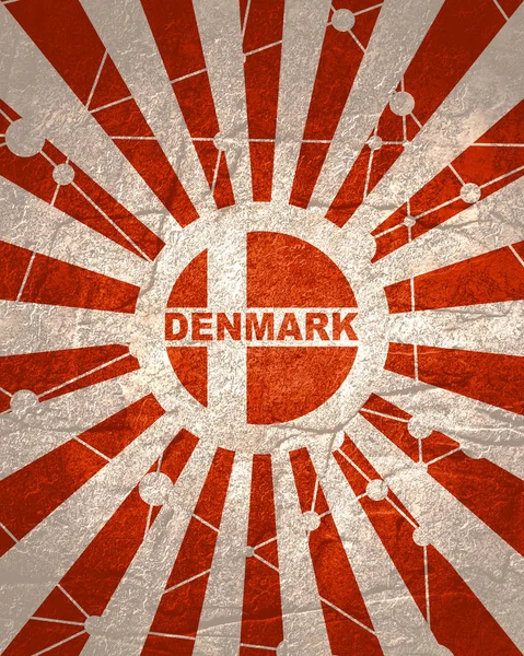 Dinamarca bandera concepto — Foto de Stock