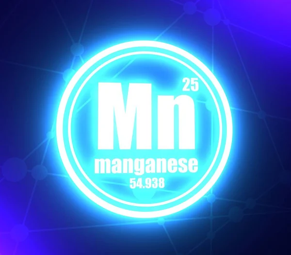 Химический элемент манганрсе . — стоковое фото