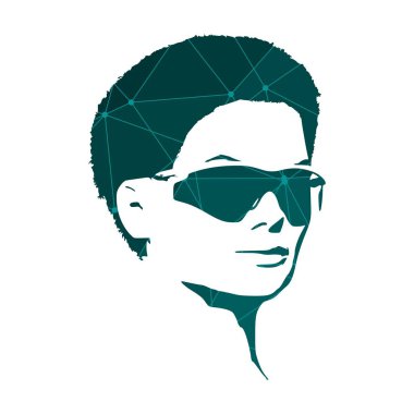 Güzel bayan portresi.