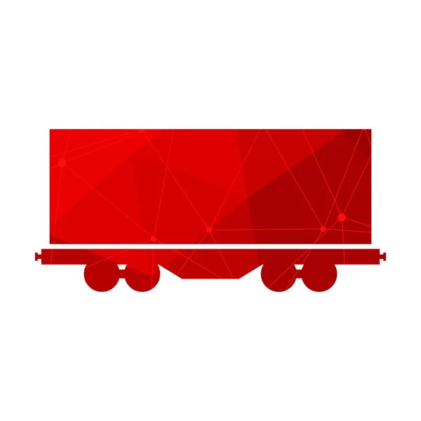 Symbol wagonów towarowych — Wektor stockowy