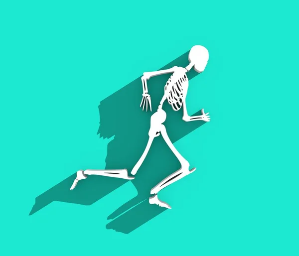 Halloween emberi csontváz — Stock Fotó