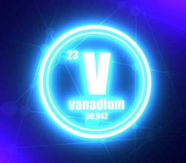 Vanadyum kimyasal elementi.