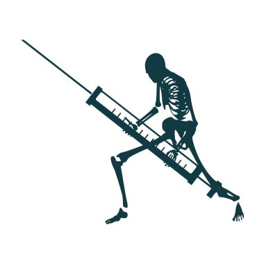 bağımlılığı metafor illüstrasyon