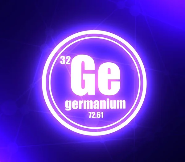 Germaniumchemisch element. — Stockfoto