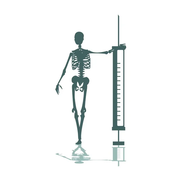 Métaphore de la toxicomanie illustration — Image vectorielle