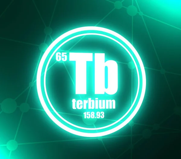 Terbium kémiai elem. — Stock Fotó