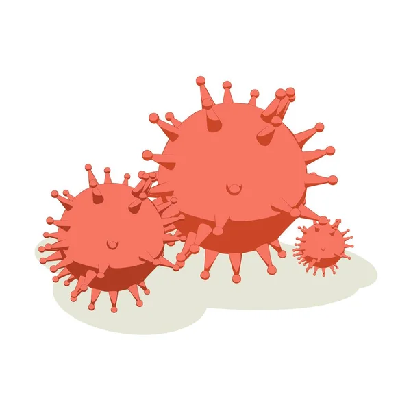 Virus penyakit relatif ilustrasi - Stok Vektor