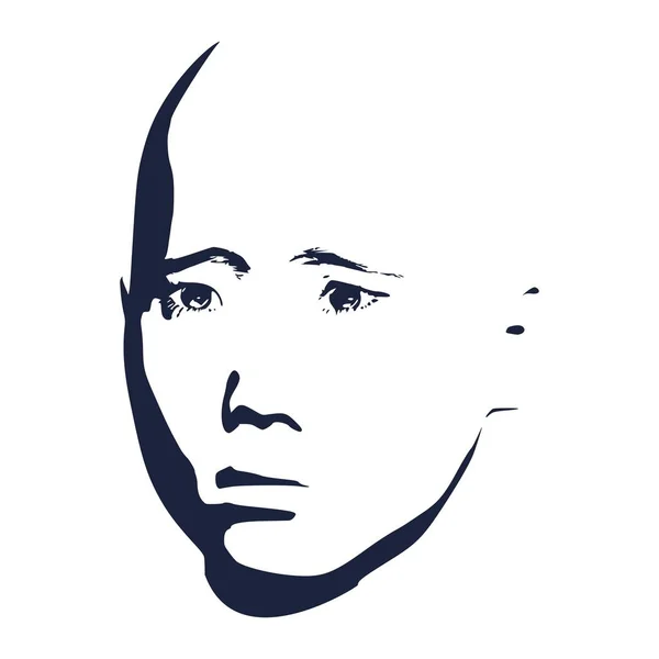 Muž avatar čelní pohled. — Stockový vektor
