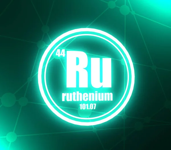 Rutheniumchemisches Element. — Stockfoto