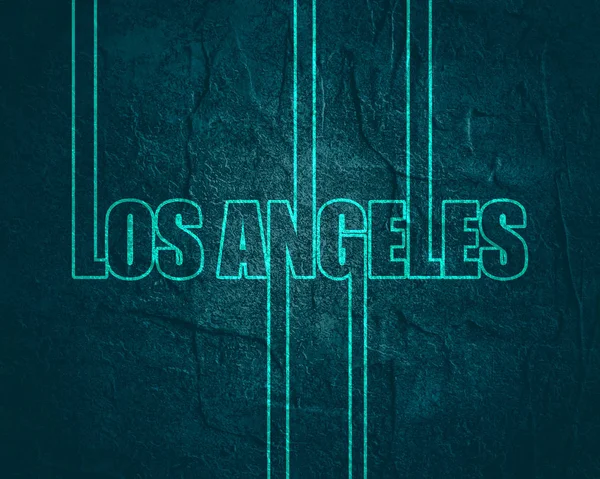 Nombre de la ciudad de Los Angeles . — Foto de Stock