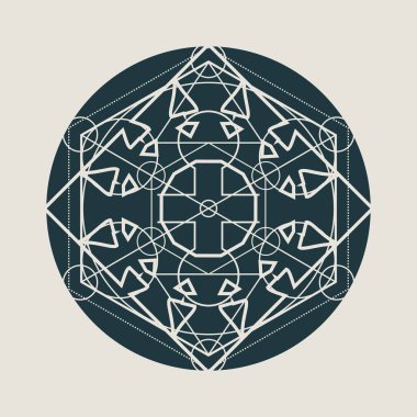 Gizemli okült sembolü.