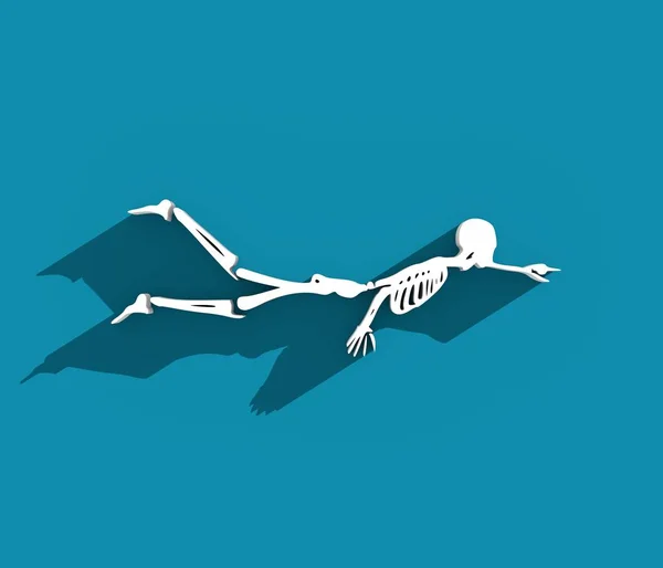 Esqueleto humano de Halloween —  Fotos de Stock