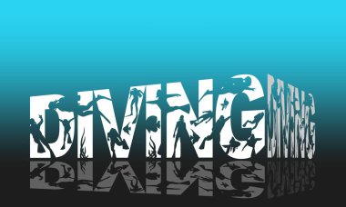 Dalış sporu konsepti