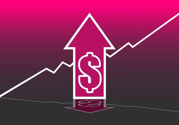 Sale grow up arrow — Stock Vector