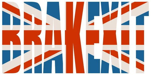 Großbritannien und die Europäische Union. Brexit — Stockvektor