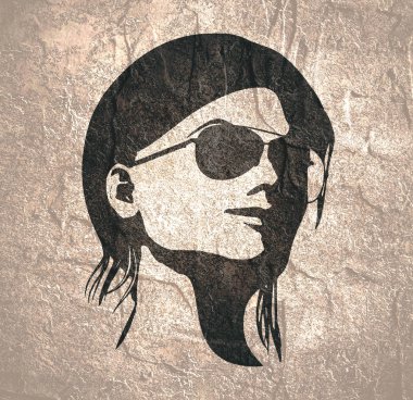 Güzel bayan portresi.