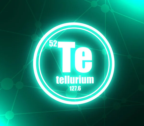 Elemento químico do telúrio . — Fotografia de Stock